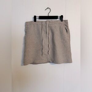 Linen Mini Skirt